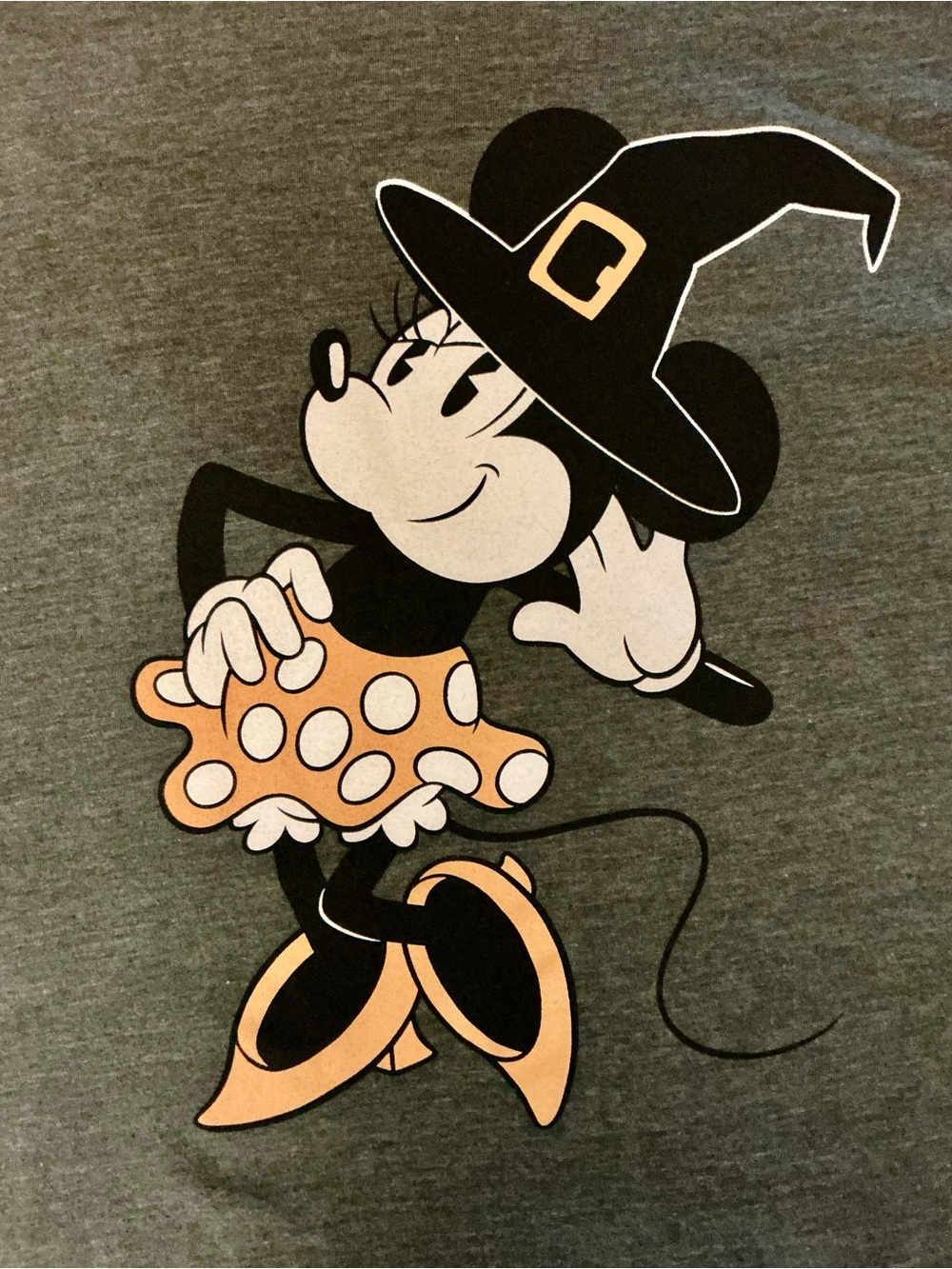 Disney Minnie Mouse Witch Halloween Raglan Tunic Top Size 4/4X - Picture 2 of 6